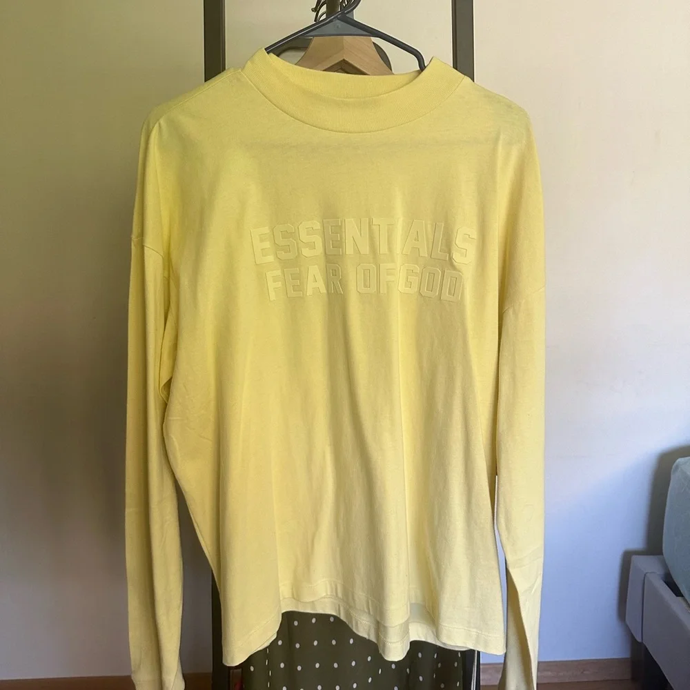 Fear OF GOD Essentials Long Sleeve shirt size S(14-16) in EUC - Picture 1 of 8